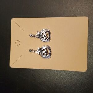 Buy 2 Pairs/Get 1 Free Pumpkin Jack-O-Lantern Post Earrings